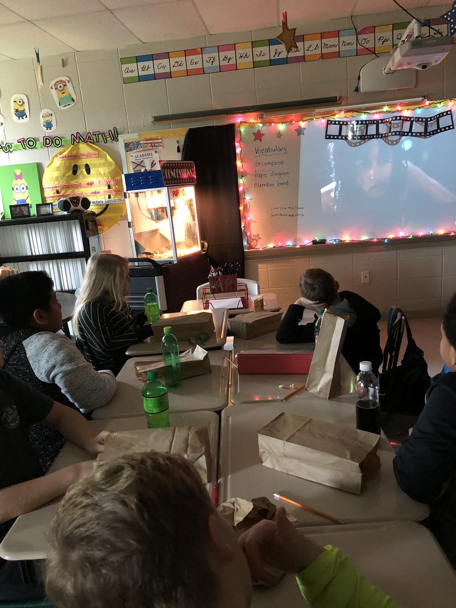 ThornClass's tweet photo. Our Movie Marathon Project was a hit!! Creating our on movie theatre takes A LOT of division!! Now showing “Math in Action”#rcsbestyearyet #projectbasedlearningrocks @RESelem https://t.co/1DnyFttTDv