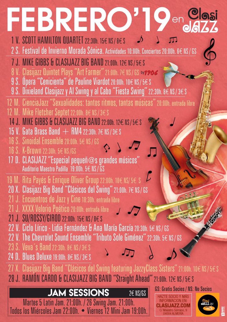 FEBRERO EN CLASIJAZZ - Apoteósico 😍🎶🎶😍🎊 goo.gl/zmsLgw