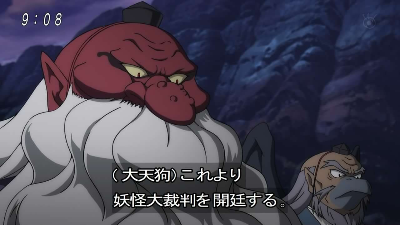 Aranime ゲゲゲの鬼太郎 42話 百々爺の姦計妖怪大裁判 妖怪抹殺罪 で鬼太郎が逮捕 大天狗の下 妖怪大裁判が開廷 求刑に対する弁護の緊張感が凄い 猫娘と証人の必死さが伝わる 徹底的に仕組まれた茶番劇 逆転裁判で判決を覆せ 旧
