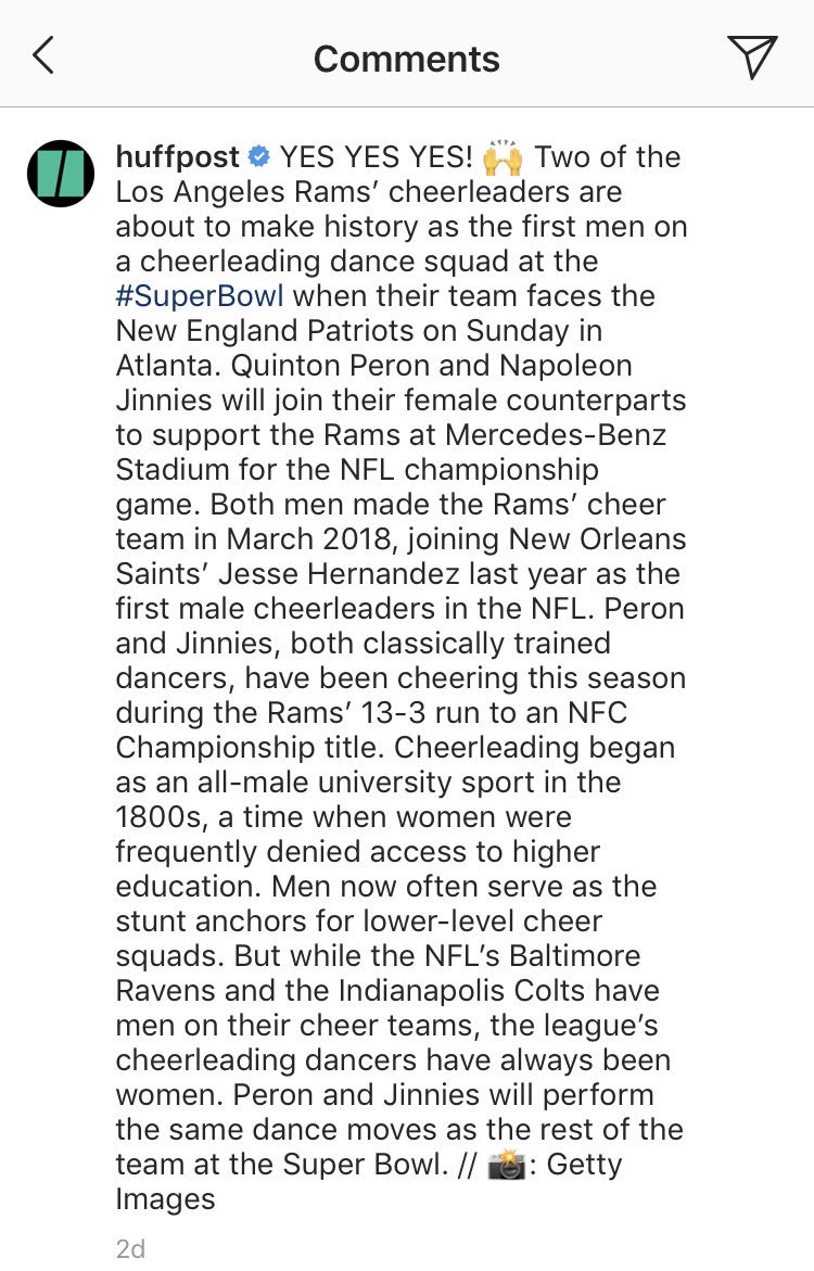 OldFighting's tweet photo. On male cheerleaders @ the #SuperBowl2019: RepubCentral says cheerleading is for girls!! No boys allowed! And they better not be wearing dresses! Meanwhile, liliroze wants outfit equality, and RepubCentral #mansplains that’s impossible. Also, that’s some gay shit. #viceversus https://t.co/MNEk7tjD2H