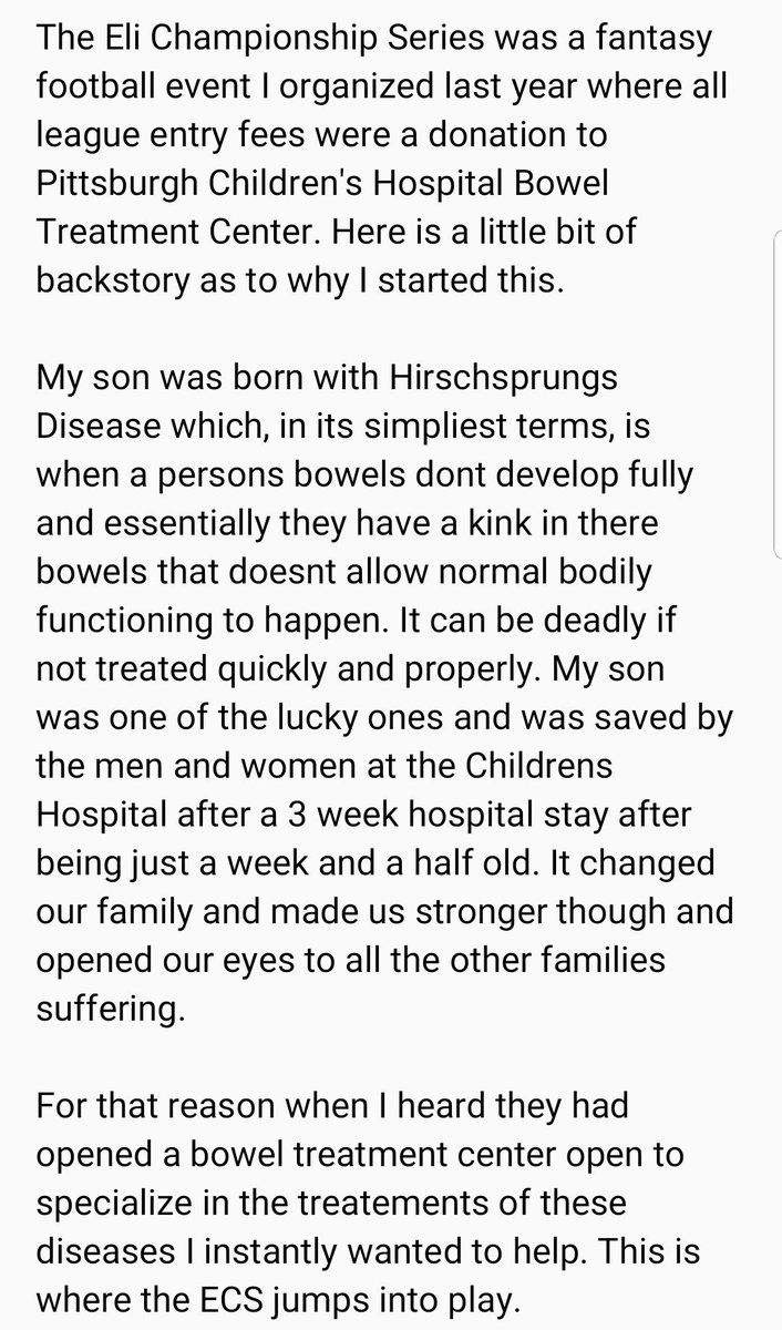 MandrewNFL's tweet image. Happy Super Sunday! I have some super awesome news to share with you all! We are jumping on the #ECS2 leagues early this year in hopes of raising more money for Pittsburgh Children&apos;s Hospital! Details are below and if interested please DM me! As soon as a league fills, you draft!