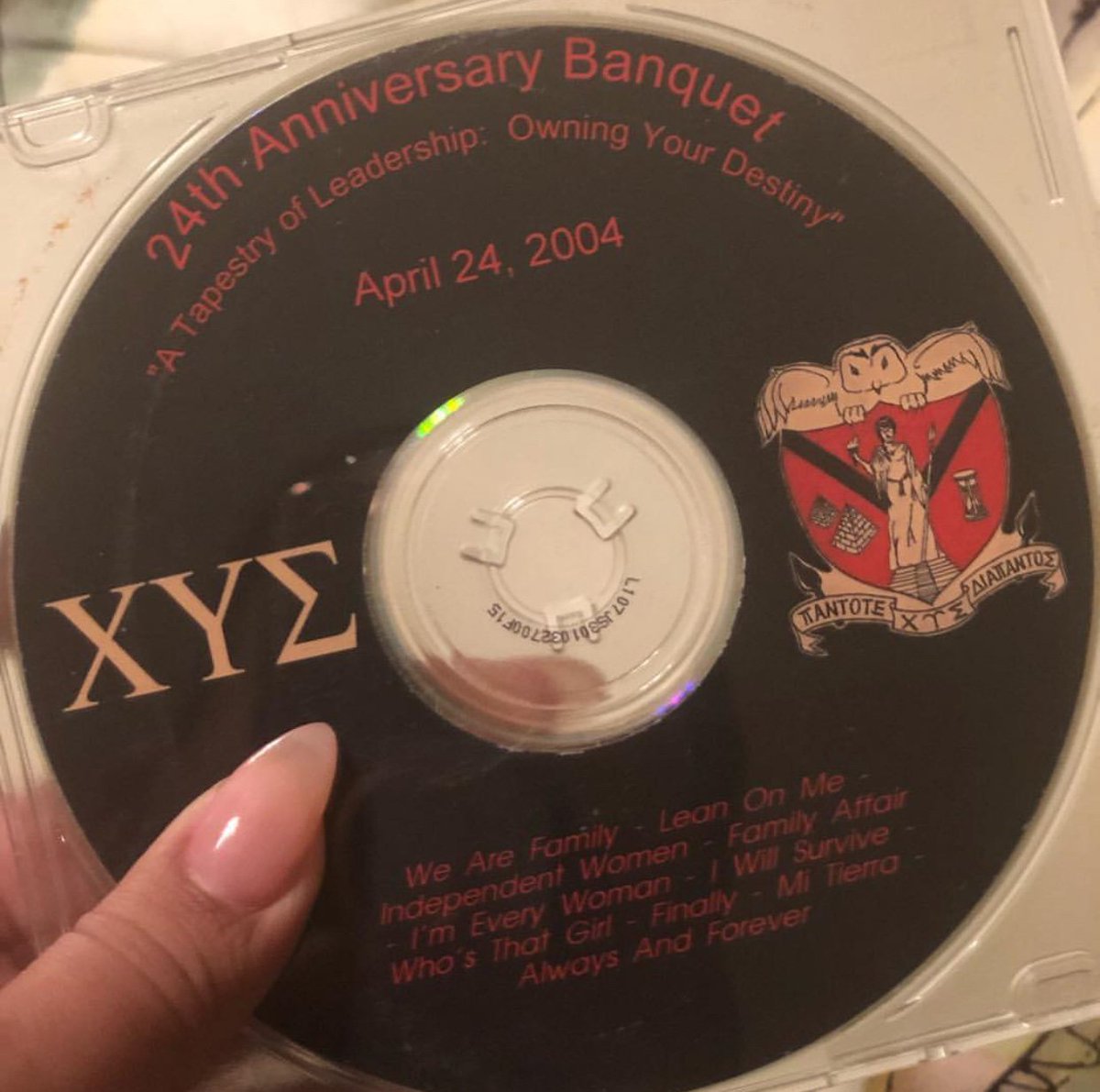 CUS_NatlEvents's tweet image. Are you ready to get “mixy” at banquet!? A throwback to a mixtape made for banquet in 2004. What surprises will we have in store this year? 👀 #chiupsilonsigma #Cussies #CUSinPhilly #CUSBanquet2019