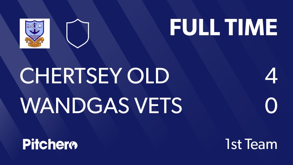 chertseyoldsale's tweet photo. FULL TIME: Chertsey Old Salesians 4 - 0 Wandgas Vets
#CHEWAN #Pitchero
https://t.co/AVt6xPqvz8 https://t.co/mU4kPULJqv