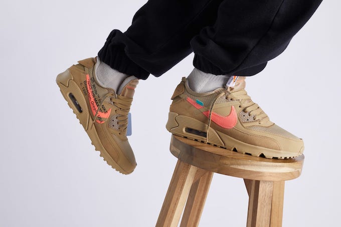 off white desert ore on feet