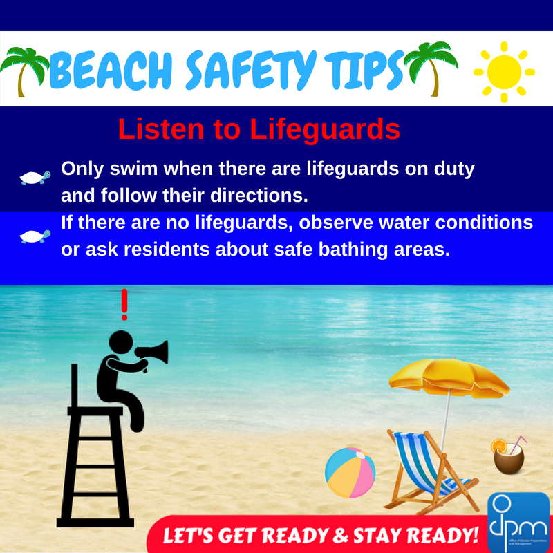 ODPM_TT's tweet photo. Be Beach Safe! Always listen to lifeguards on duty. They are there to protect you and your loved ones from danger. #beachsafety #Lifeguardssavelives
#Trinidad #Tobago #Letsgetready #Stayready #ODPMTT https://t.co/xgw94NUTJZ