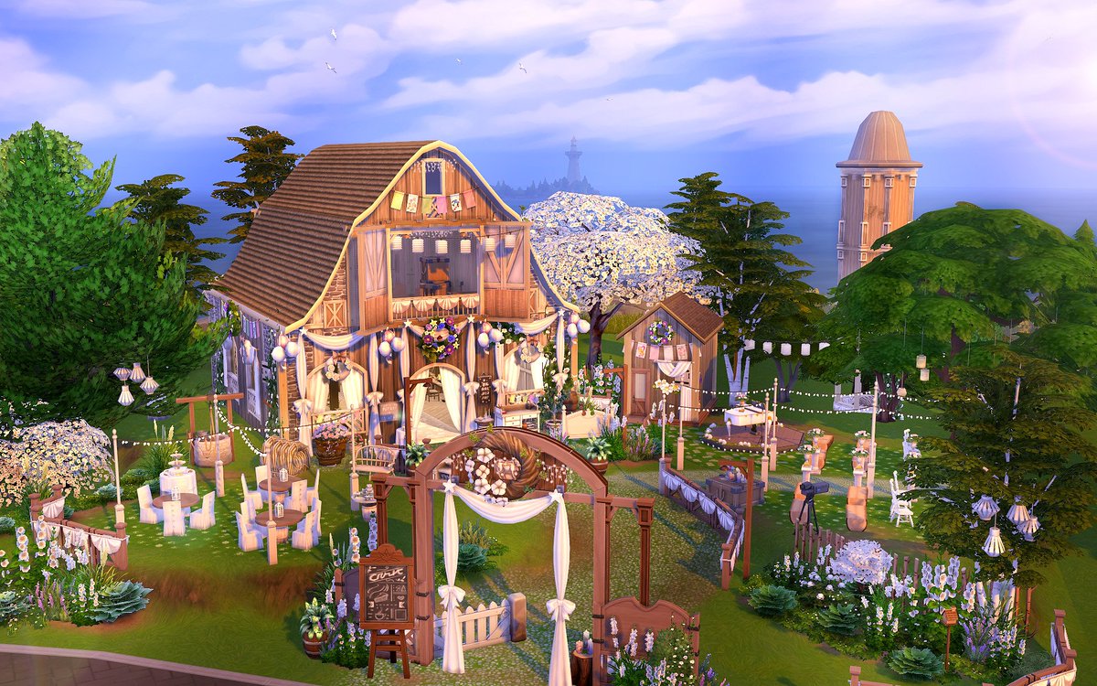 Sims4Creations_'s tweet photo. Sul, sul :)
Today's build is a romantic barn for the country wedding of your dreams 💒
Download in the Gallery ID: SarahAmina ♥
My entry for the #NinniWedding Challenge by @Ninnster00 

#ShowUsYourBuilds #TheSims @TheSims https://t.co/8s6W5dQeYQ