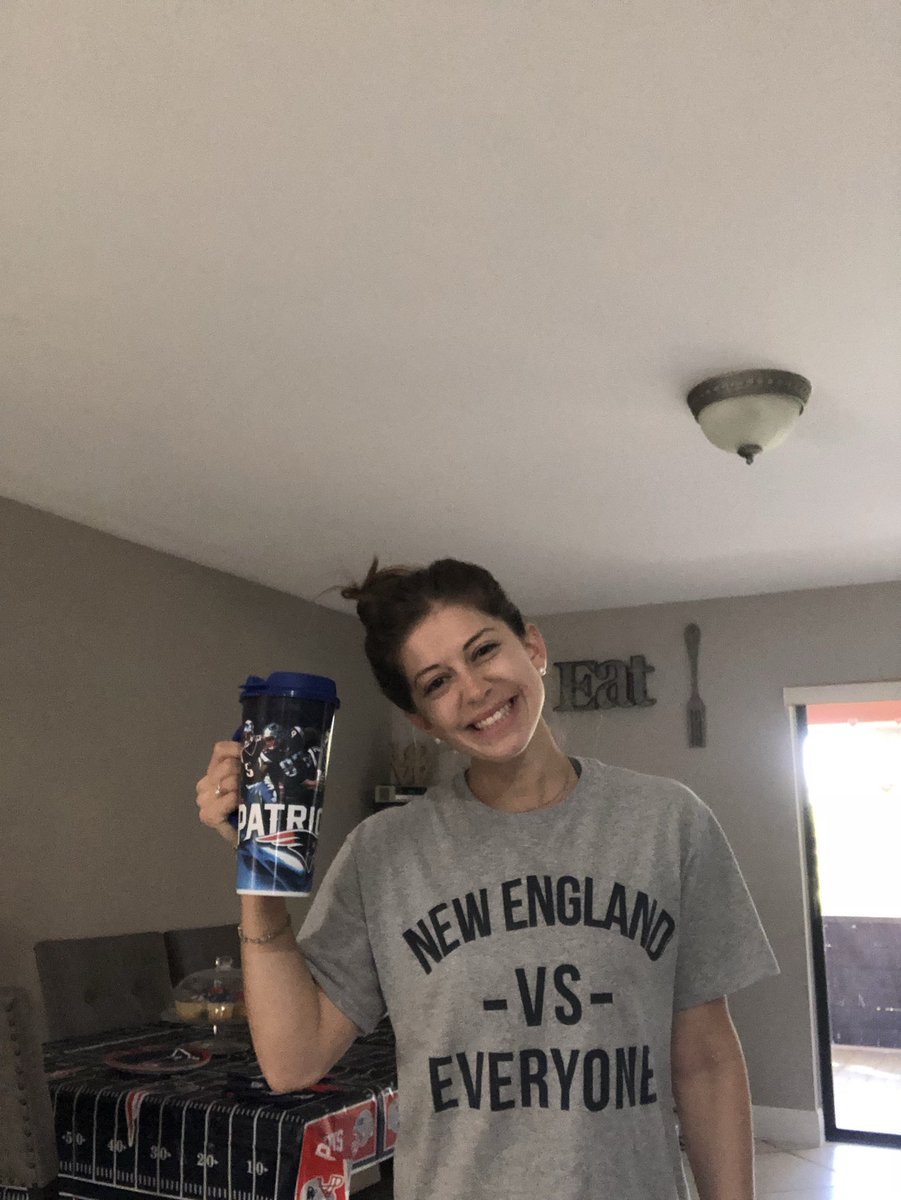 It’s a NEW ENGLAND VS EVERYONE kinda day. LETS GO PATS ❤️💙 #SuperBowlSunday #NewEnglandPatriots <a href="/Patriots/">New England Patriots</a>