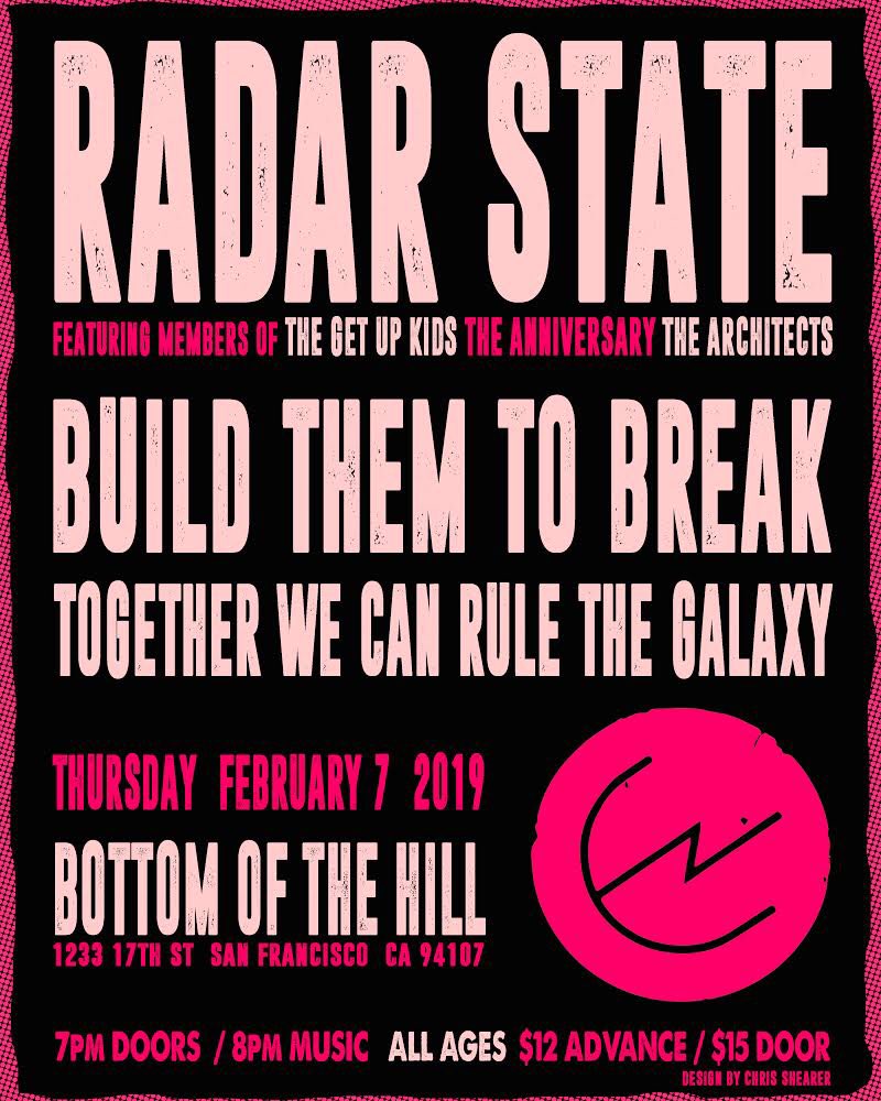 This Thursday! <a href="/bottomofthehill/">Kathleen Orefice</a> with <a href="/radar_state/">Radar State</a> (members of <a href="/thegetupkids/">The Get Up Kids</a> <a href="/TheAnniversary_/">THE ANNIVERSARY</a> and the architects) and <a href="/BuildThem2Break/">Build Them To Break</a> 

Advance tickets here: stubmatic.com/bottomofthehil…

#sf #indierock #emo #sanfrancisco #livemusic
