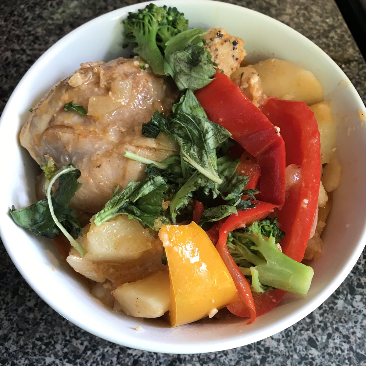 Kaymay322's tweet photo. First attempt at red curry chicken @chrissyteigen how did I do!? https://t.co/vDcBmfOc5N