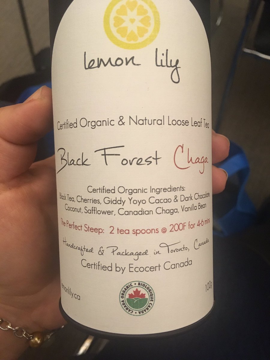 SteepedInTea's tweet photo. Can’t wait to try this tea from @LemonLilyTea #chaga #teafestTO https://t.co/wc53eEmwzN