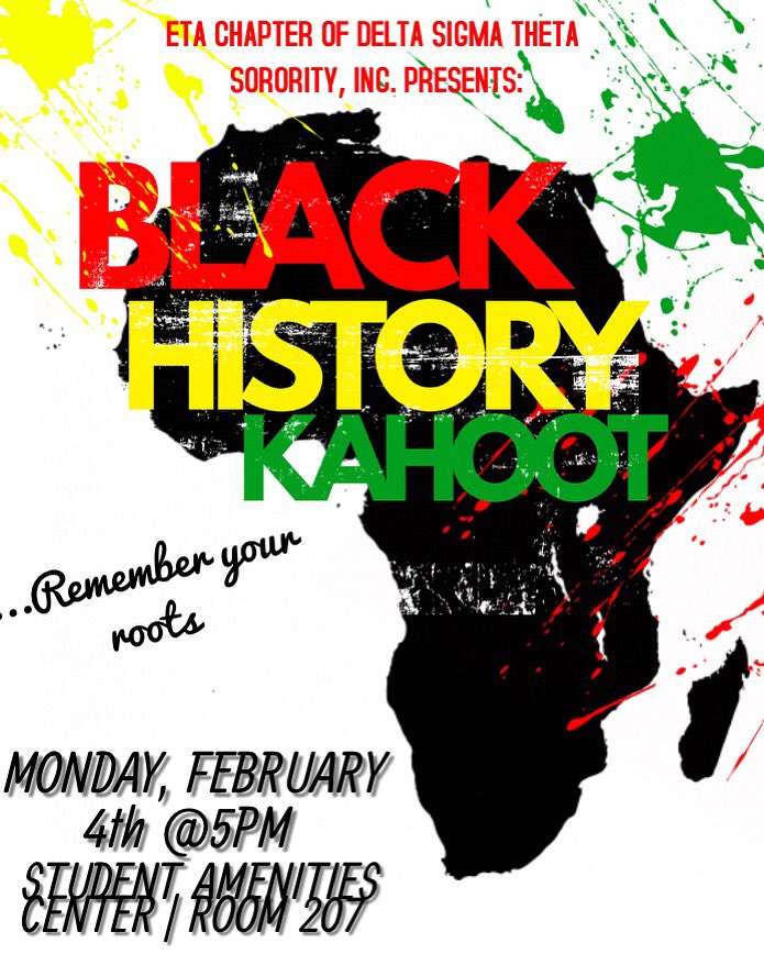 etadst1944's tweet image. Happy Black History Month❤️Join us tomorrow as we test our knowledge on all things Black History! #FVSU #DELTAWEEK