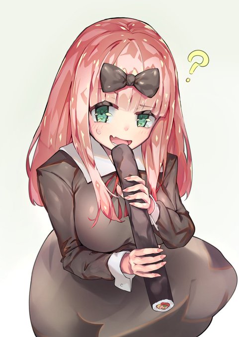 書紀に恵方巻き食べて頂いた #かぐや様は告らせたい #藤原千花 #藤原書紀 https://t.co/cFjJJIPgEz 