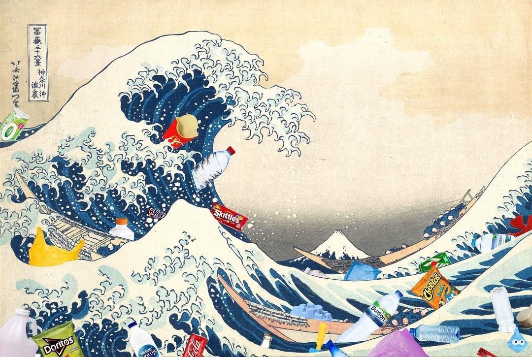 تويتر \ Jean MOREAU على تويتر: ""La Grande Vague" de #Hokusai version 2019  🌊😢 Artiste : #Weisstub (https://t.co/exjrxE9GC4) via @creapills #Pollution  #Déchets #Environnement #Art #Plastique #PlasticPollution  https://t.co/9XXe1tbKZG"