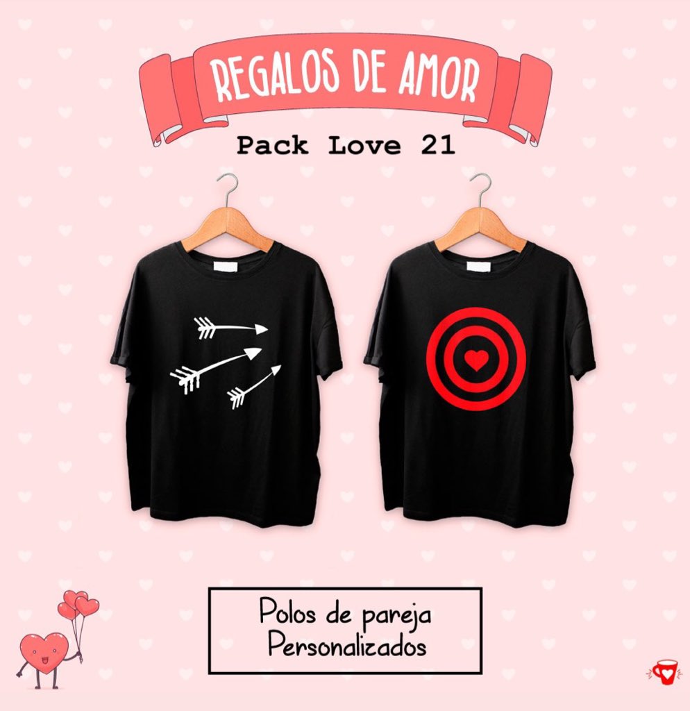 sublimakerperu's tweet photo. #FelizDomingo 
Y nosotros aquí les presentamos 😊nuestros #regalospersonalizados con polos en pareja, 😍 aprovecha nuestros descuentos del 20% d dcto!! #SanValentin #14deFebrero #diadelamor #díadelaamistad https://t.co/lfPZsYmtV5