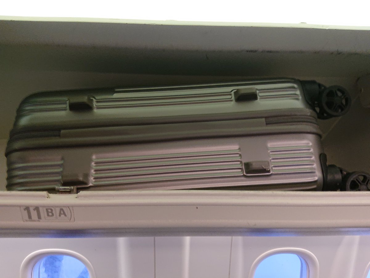 <a href="/flybe/">Flybe ✈</a> <a href="/Ross_Lewis/">Ross Alexander Lewis</a> <a href="/BBCWatchdog/">BBC Watchdog</a> <a href="/BBCXRay/">BBC X-Ray Team</a> <a href="/lucyowenwales/">Lucy Owen</a> So <a href="/flybe/">Flybe ✈</a> why if my 55x40x20 trolley case fits very nicely into your overhead locker does ur sizing cage restrict to 35cms cases? What possible reason can there be, other than to extract £50 surcharges from passengers? Been nice knowing you! #boycottflybe