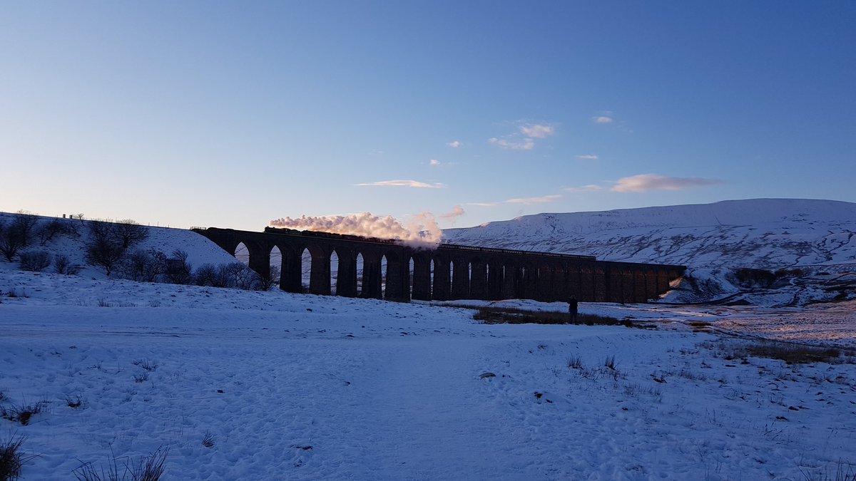 Just a few minutes up the road from meadow falls. A beautiful piece of engineering, ribblehead.  Even more spectacular in the snow, then wow the magic of a steam train and sunset makes a dramatic scene.