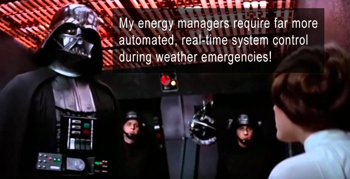 In response to rising demand in recent years, #DCSystems will introduce a new product at #DTECH2019 - that gives energy managers automated, real-time system control during #weather #emergencies. | Come see us at booth 11921 #wildfires #energymanagement #energydata #StarWars