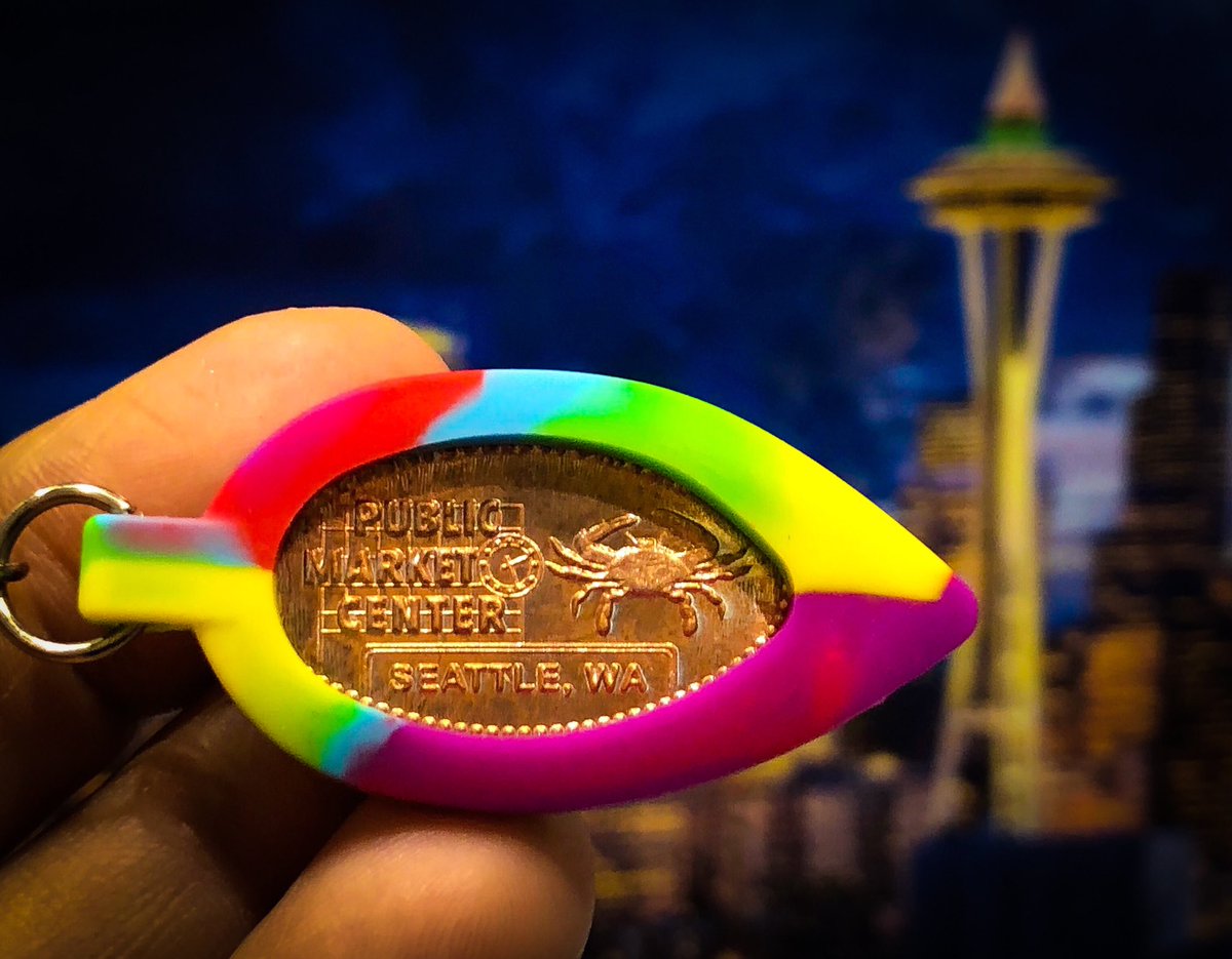 pennybandz's tweet photo. Stop by the Pennybandz booth and smash your FREE Seattle penny!!! booth #3421 #pennybandz #keychain #pikeplacemarket #seattlewashington #pressedpenny #pressedpennies #penny #smashedpenny #smashedpennies #squashedpenny #smashedpenny @SeattleGiftShow @thepennymen @ElongatedCoins https://t.co/JYpAYgmjIB
