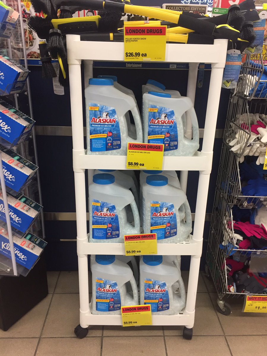Don’t get caught out in the cold today! We have road salt, gloves and heaters to keep you warm <a href="/LD_Metrotown/">LondonDrugsKingsway</a>