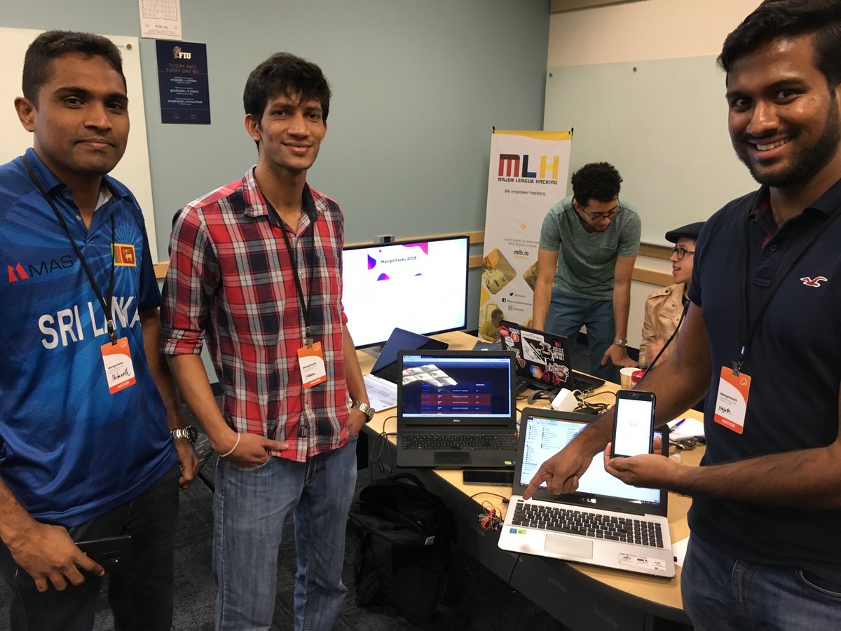 steveluis's tweet photo. Nifty biometric secured dual flash drive system built by @FIUECE grad students. Very cool honeypot rig and alert iOS/Android apps. #MangoHacks #FIUCEC #FIUSCIS https://t.co/P9NnGLZIZv