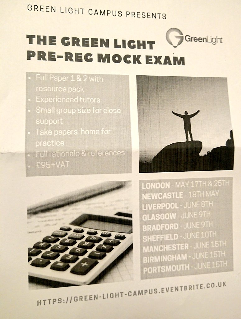 asool3asol's tweet photo. Just finished the calculations masterclass with @SadiaQMancPharm thank you so much for the great session. Learning point: Read the questions carefully!
@GL_Campus Green Light pre-reg mock exams. Next--> https://t.co/suPKLzICuj
