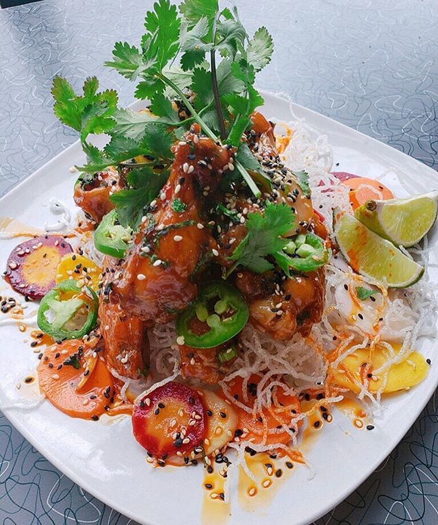 Our Pok Pok Chicken Wings from our Super Bowl Menu! Come kick off the big game with us!🏈🏈 bit.ly/2t2dXlR