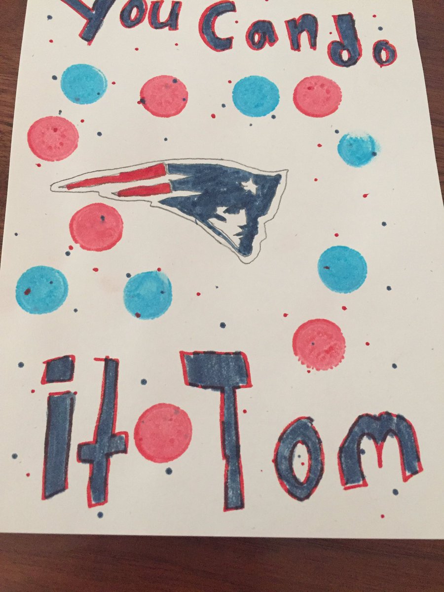 LBDeFran's tweet photo. @Patriots 8-year-old Emma DeFrancesco in Alexandria Va is pulling for you Tom, and all the Patriots! https://t.co/B7VqDx27vO