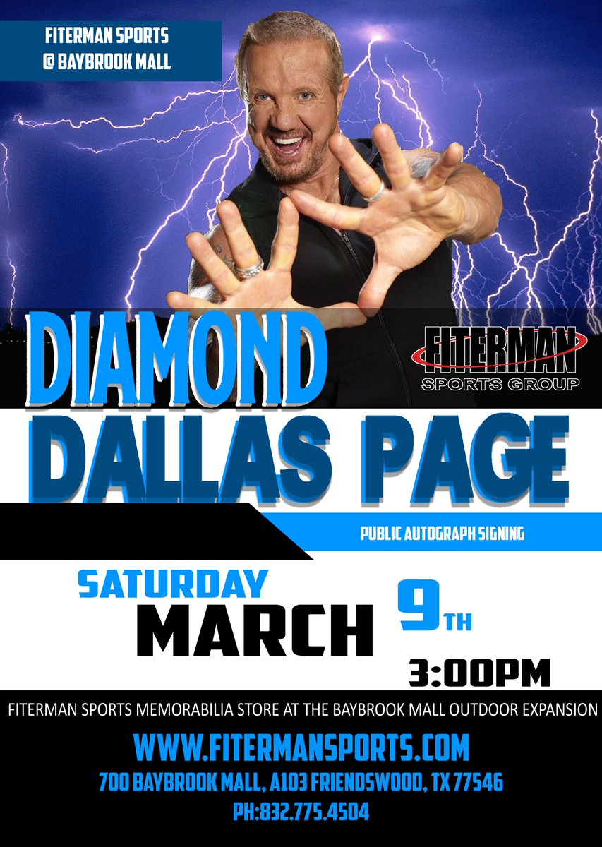 DDPYoga's tweet photo. HOUSTON, TX - Join DDP at @FitermanSports in Friendswood on March 9th at 3pm for a public signing. https://t.co/LMyoNG4ibB #MeetDDP https://t.co/9hw4EHLSaO
