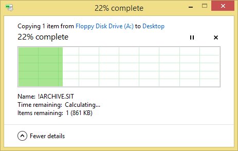 BacteriaMage's tweet photo. As I rescue new images of some very old floppies via an old Mac laptop and a USB floppy drive, I find myself contemplating how a simple file copy operation has, really, changed very little in the past 25 or 30 years.

#MacOSClassic #Windows8 #FloppyDisk #RetroTech #UI #Usability https://t.co/xyjSzlc6MT