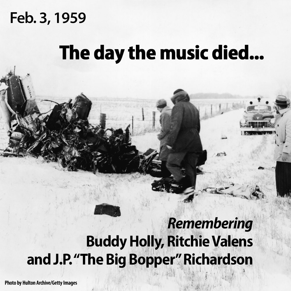 It's the anniversary of the day the music died! we remember buddy holly