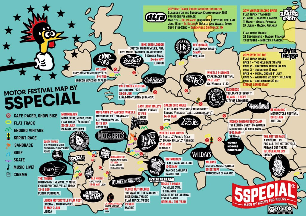 5specialco's tweet photo. MOTOR FESTIVAL MAP BY 5SPECIAL @5specialco, extra extra! DOWNLOAD IN OUR WEBSITE! 👍 👀. #5special #festival #motorfestivalmap #flattrack #endurovintage #caferacer #skate #surf #cinema #art #scrambler https://t.co/PI2p0dwTHx