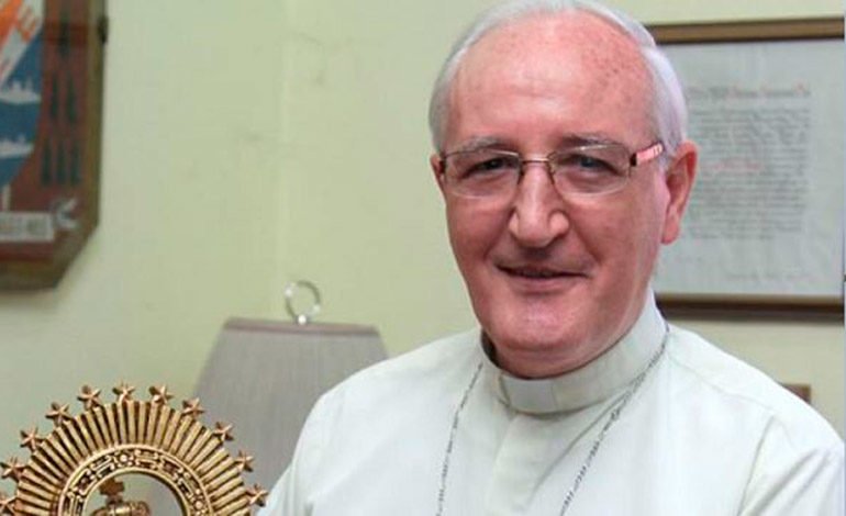 HoyMismoTSI's tweet photo. #HoyMismo La #Alborada2019 contó con presencia del obispo, Monseñor Ángel Garachana que cada año comparte con su pueblo en esta fecha que también es importante para él ya que celebra su 25 aniversario de haber sido ordenado obispo de esta diócesis. https://t.co/72iw7qR4NG