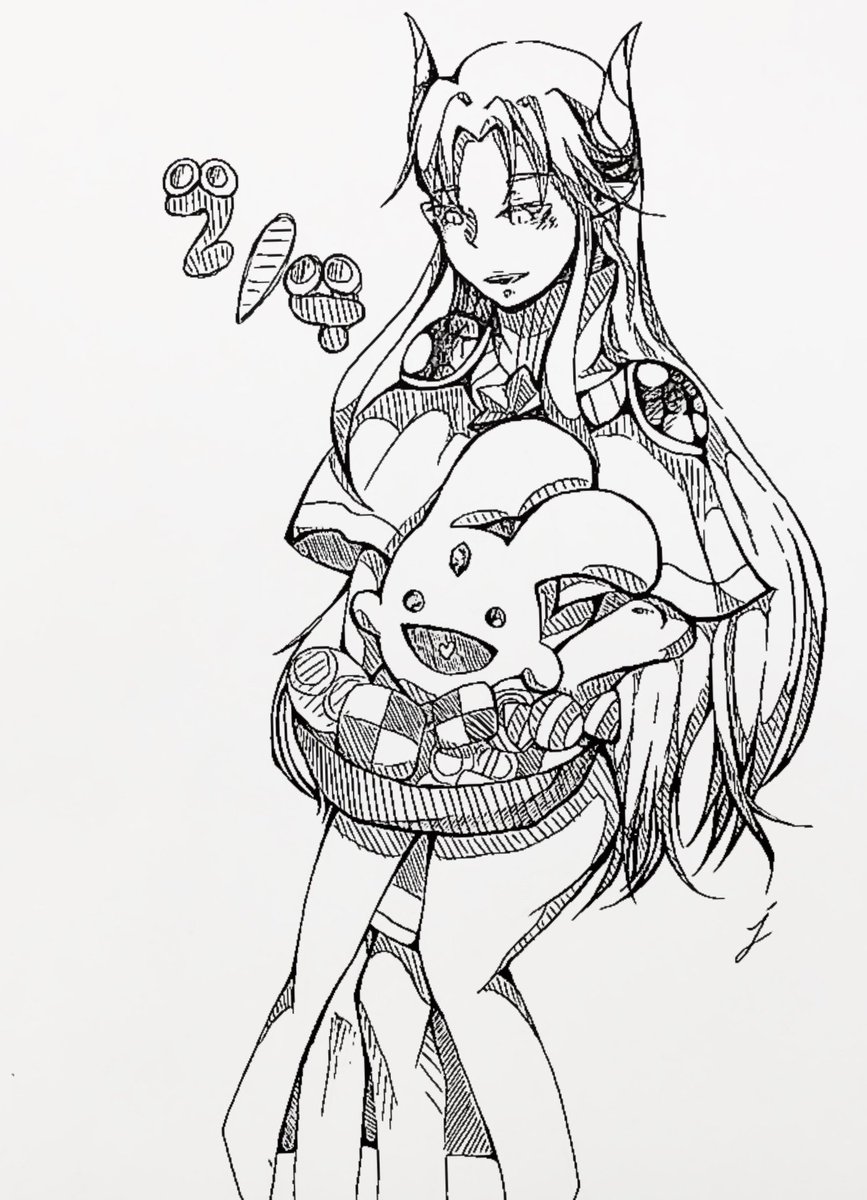 蛇のこ 2月4日はぷよの日 ぷよぷよ初めて早十数年 この日は毎年感慨深い イラスト ぷよの日19 サタン様 カーバンクル