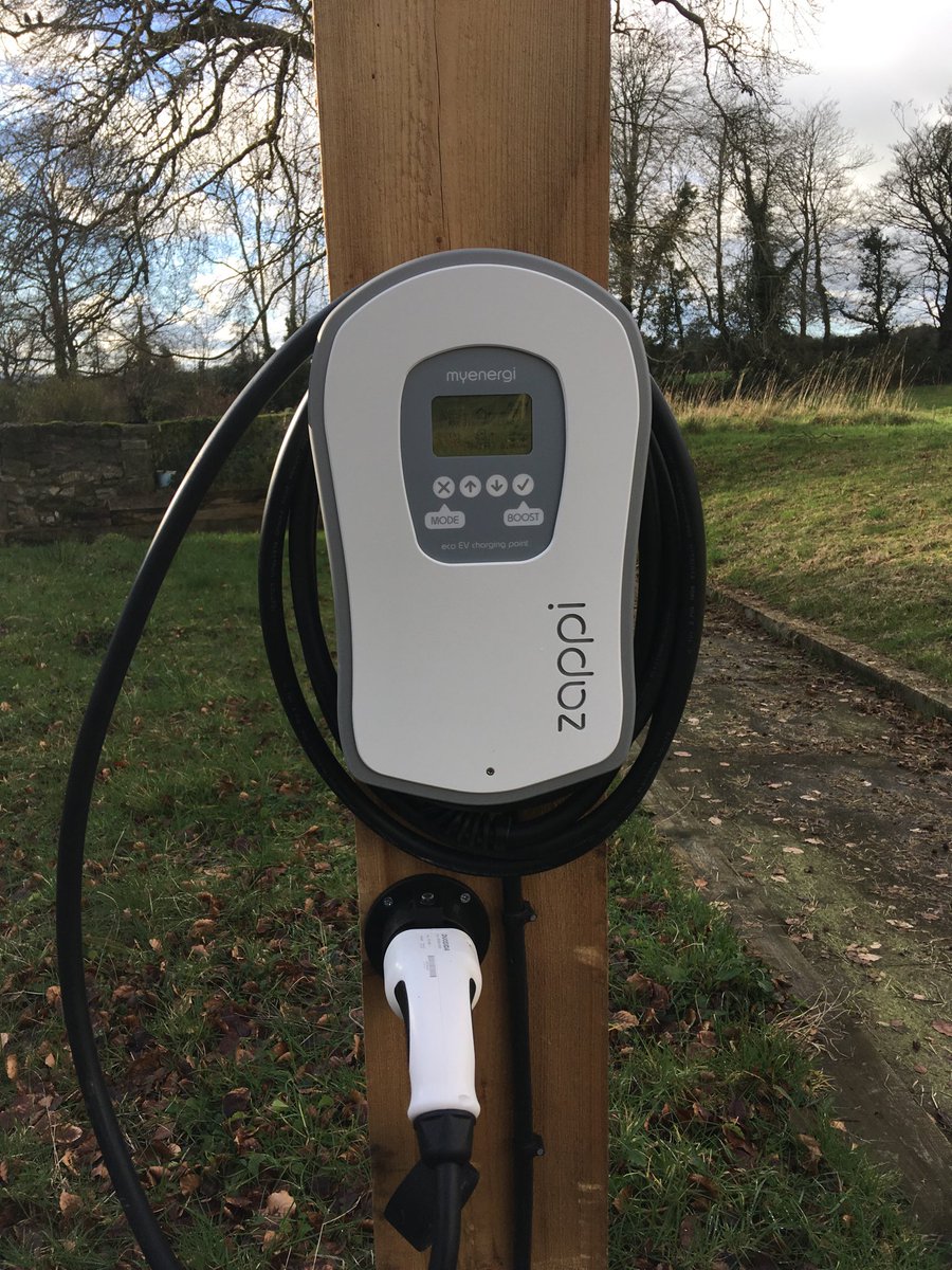Our new charger for electric vehicles. Happy days for our guests who can charge up for free ⁦<a href="/think_or_swim/">John Gibbons 🇵🇸</a>⁩ ⁦<a href="/JohnGormley/">John Gormley</a>⁩ ⁦<a href="/poloconghaile/">@poloconghaile</a>⁩ #electric-cars #ecotourism#carlow