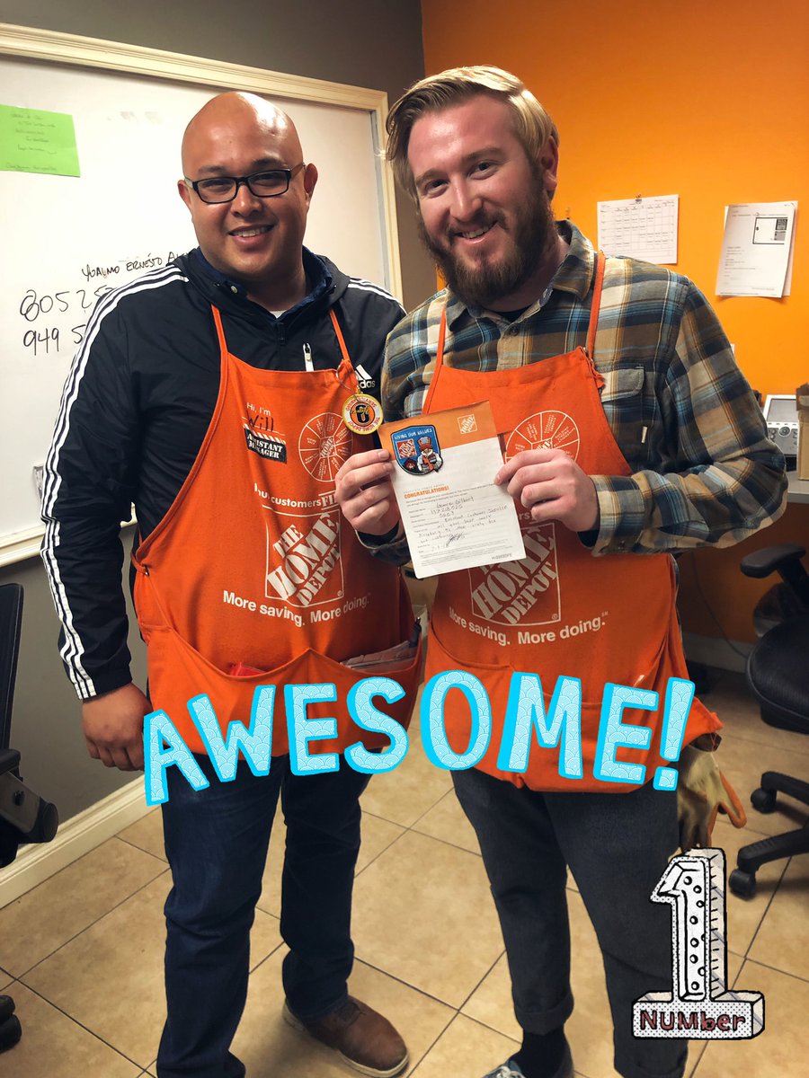 Gilbert got his very first homer award!! Thank you for always taking care of our customers, and keeping our bays in stock! Keep up your great job 💪🏼💪🏼🎊🎊🎊 #takingcareofourassociates #OneTeam <a href="/Jaime_HD_D25/">Jaime Castillo</a> <a href="/Steven_Mousseau/">Steven Mousseau</a> @YoAleman_THD