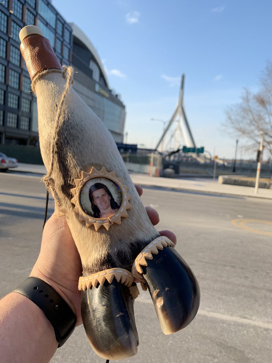 goAMLopez's tweet photo. I’ll take a Brady hoof over a Rabbits foot any day!! #GOAT #SuperBowl #SuperBowlSunday #SuperBowl2019 #Brady #PatsNation https://t.co/Rw1tE2U5rM