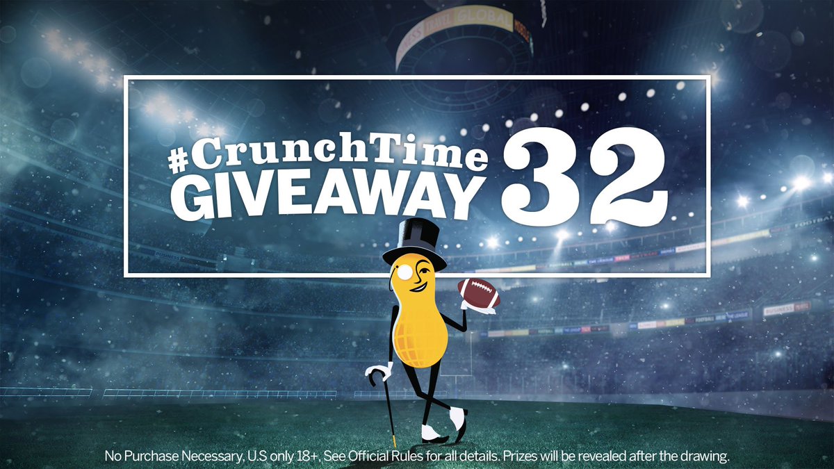 MrPeanut's tweet photo. 3RD DOWN! This next giveaway is all about COMFORT. And fashion, of course. Be one of the first 100 people to tweet me with #CrunchTime32 for the chance to win this season's hottest garment. See rules: https://t.co/gzxl5IZJuU https://t.co/UqwTlRLDP0