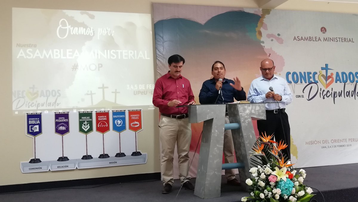 PrEudisVasquez's tweet photo. Saludo de la administración a parejas ministeriales a la #AsambleaMinisterialMOP en instalaciones de la #UPeU https://t.co/tr0SAF49Zx