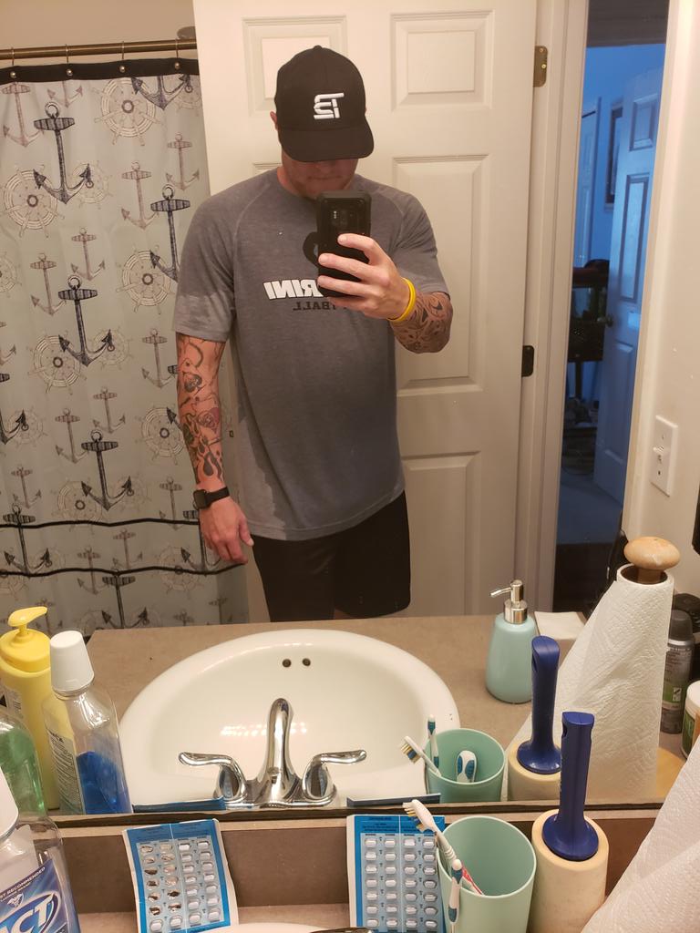 Pre Game Workout Done. Now time to shower and get right before kickoff.