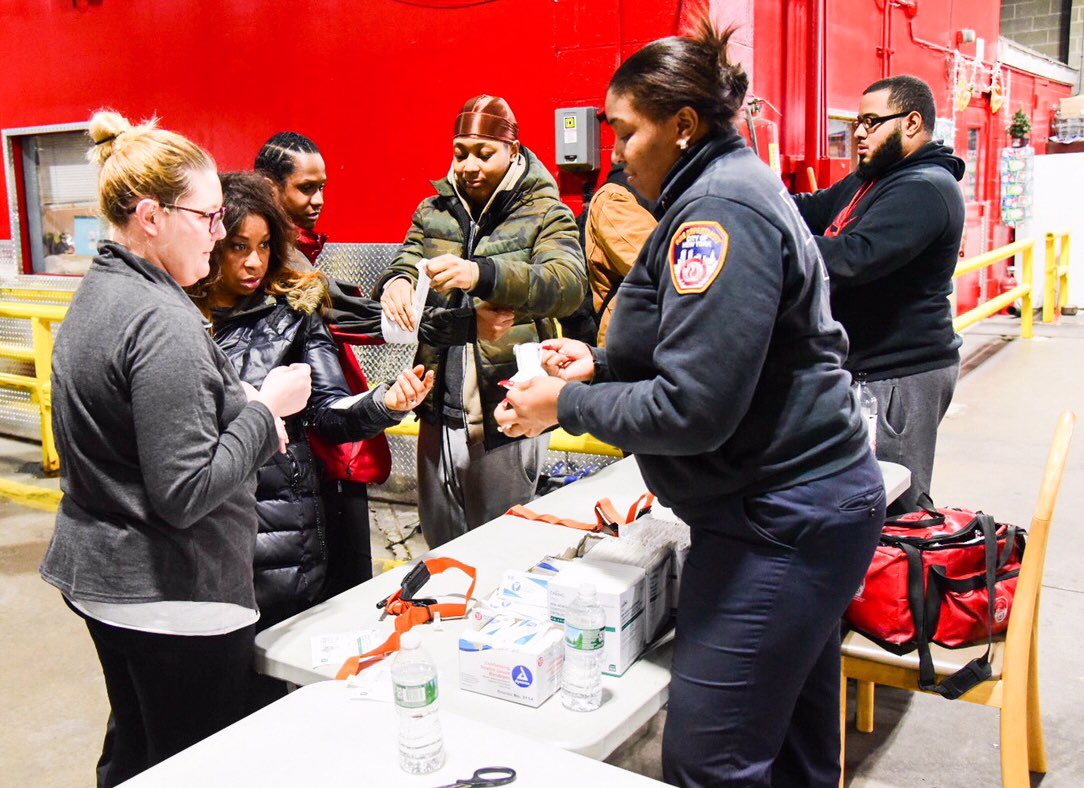 joinFDNY's tweet image. Applicants for EMS Trainee Exam #9075 participated in our EMS Mobile Academy at #Station58 in #Brooklyn on Feb. 2.