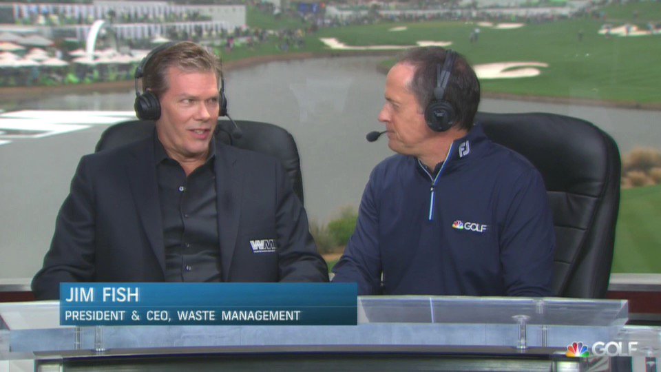 Adam_Sarson's tweet image. “Hi Jim, as president and CEO of Waste Management, what do you think about these garbage rules?"