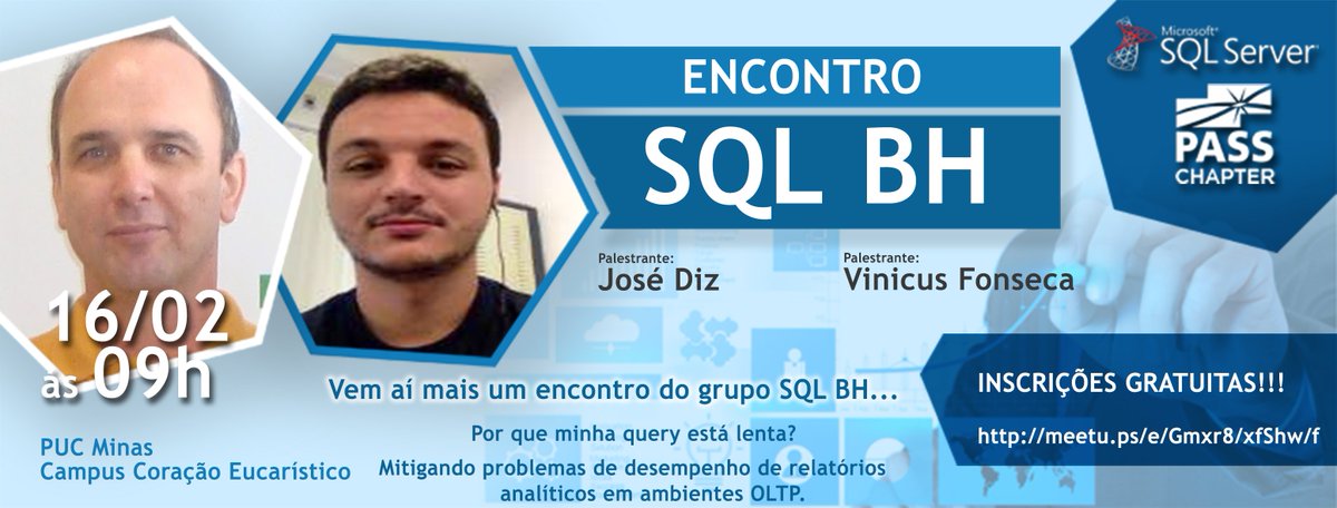 suladantas's tweet image. Encontro Mensal SQL BH!
16/02/19!
Evento gratuito!
link:  meetu.ps/e/Gmxr8/xfShw/f

#sqlbh
#comunidades
#tamojuntos
#somoscomunidades
#sempreemmovimento