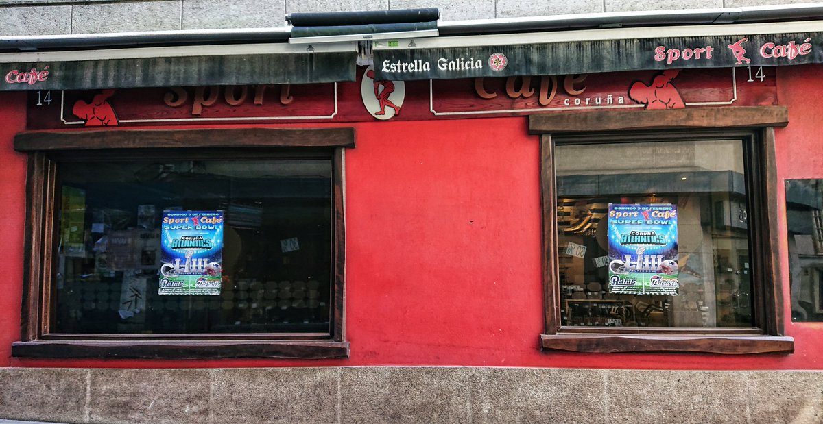EloyTP's tweet image. #Coruña - Esta noche podéis disfrutar en directo de la #SuperBowl en el Sport Café ☕
Allí estarán también los compañeros de @CorunaAtlantics atendiendo dudas y con sorteos