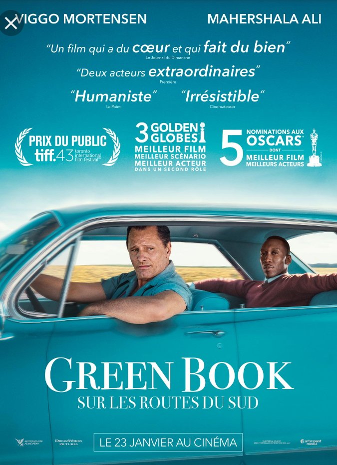 docteurminus's tweet image. Un film touchant, drôle et rythmé. C'est une véritable pépite ! Merci !
#GreenBook #superfilm