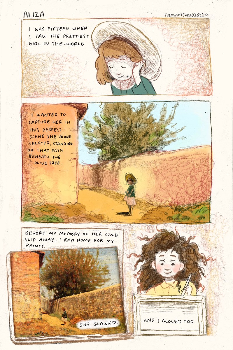 another comic for class! we were given a list of paintings and told to pick one to use in a story. i used 6 paintings here, 1 on each page (credits at the end of the thread!) 