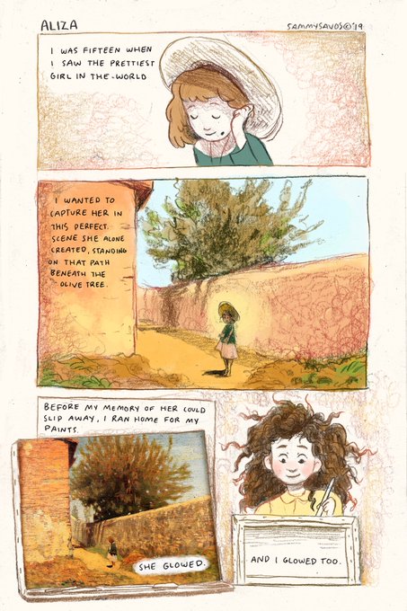 another comic for class! we were given a list of paintings and told to pick one to use in a story. i used 6 paintings here, 1 on each page (credits at the end of the thread!) 