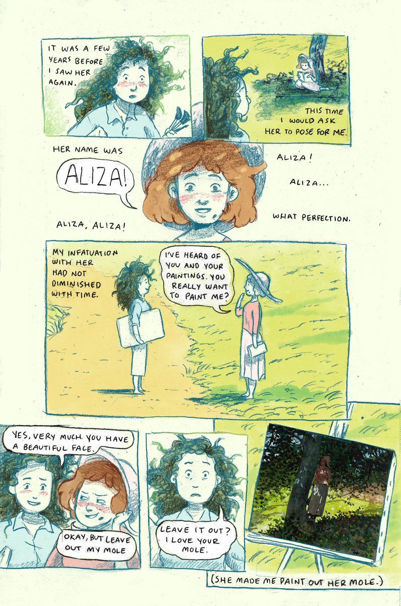 another comic for class! we were given a list of paintings and told to pick one to use in a story. i used 6 paintings here, 1 on each page (credits at the end of the thread!) 