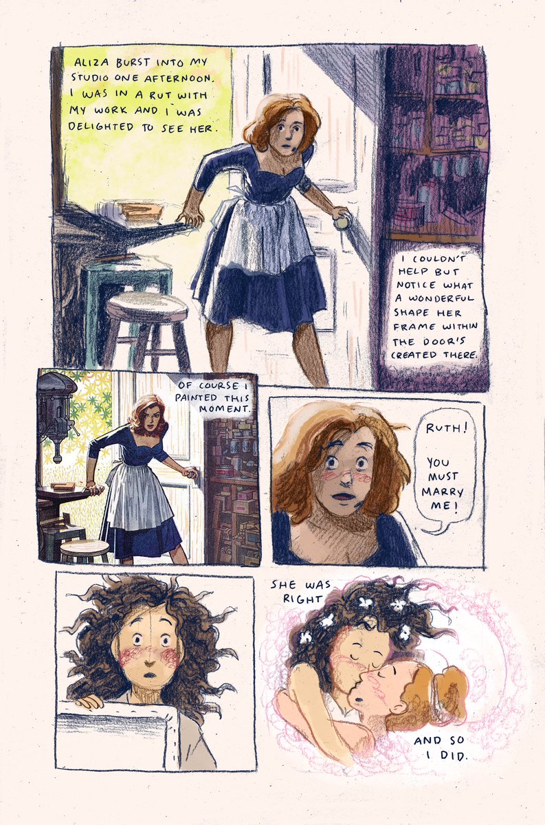 another comic for class! we were given a list of paintings and told to pick one to use in a story. i used 6 paintings here, 1 on each page (credits at the end of the thread!) 