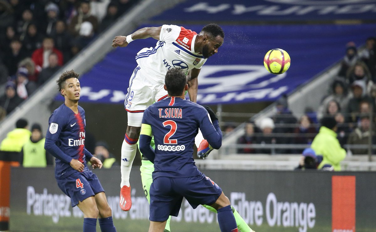 Dembélé anota el primer gol del Lyon-PSG (@OL).