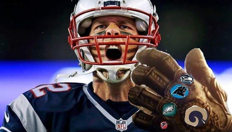 FreemanWritings's tweet photo. #Thanos who? @tombrady_NFL #Brady #GOAT #SuperBowlLIII #NFL @NFL #Patriots #PatriotNation https://t.co/8aeqEc4uhB
